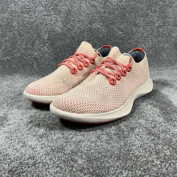 ALLBIRDS Tree Dasher TD Mens Sz 12.5 Coral Red Knit Athletic Running Shoes Used main image 7